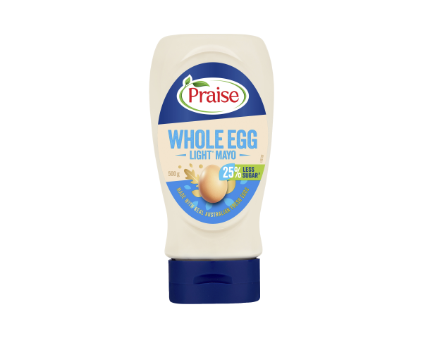 Praise Mayonnaise Whole Egg Light Less Sugar Squeeze 500 g Praise Mayonnaise Whole Egg Light Less Sugar Squeeze 500 g