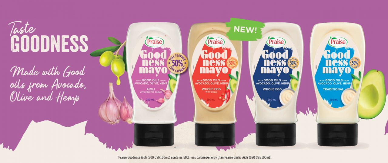 
<span>NEW Goodness Mayo</span>
