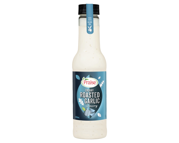 Praise Deli Style Dressing Creamy Roasted Garlic Vinaigrette 250 ml Praise Deli Style Dressing Creamy Roasted Garlic Vinaigrette 250 ml