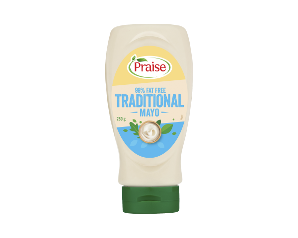 Praise Mayonnaise Traditional 99% Fat Free Squeeze 280 g Praise Mayonnaise Traditional 99% Fat Free Squeeze 280 g