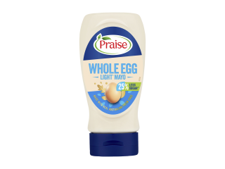 Praise Mayonnaise Whole Egg Light Less Sugar Squeeze 250 g